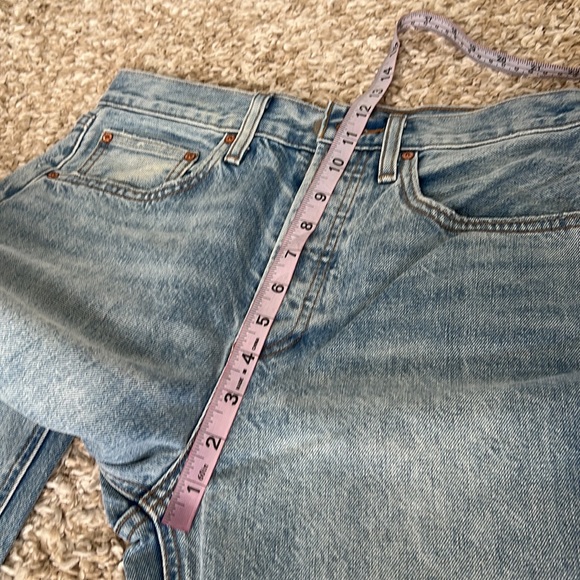 Never Worn Aritzia Denim Forum Joni High Rise Loose in Picture This Bleu Sz 26 - Picture 11 of 12